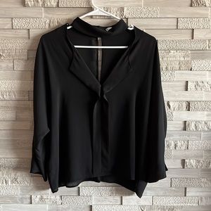 MNG Mango  Black Blouse Size M
